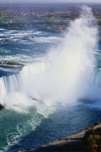 Preview wallpaper niagara falls, fog, water, height