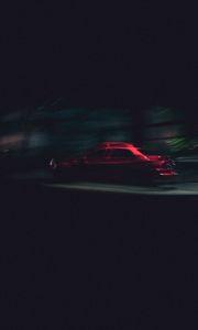 Preview wallpaper night, car, motion, blur, dark