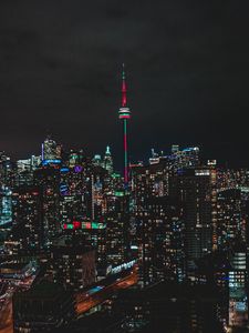HD wallpaper: Toronto Skyline At Night Images Android Wallpapers For Your  Desktop Or Phone 3840×2160 | Wallpaper Flare