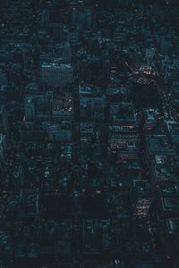 Preview wallpaper night city, aerial view, city lights, metropolis, night, new york, usa