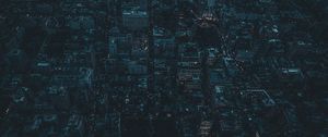 Preview wallpaper night city, aerial view, city lights, metropolis, night, new york, usa