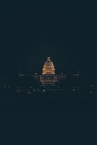 Preview wallpaper night city, building, architecture, night, dark