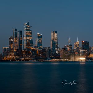 Preview wallpaper night city, buildings, architecture, panorama, new york