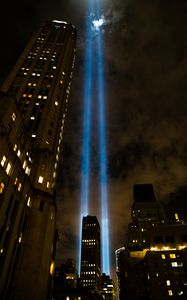 Preview wallpaper night city, buildings, light, night, new york, usa