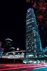 Preview wallpaper night city, buildings, tower, skyscraper, architecture