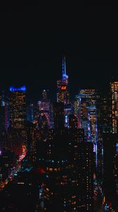 city lights at nighttime iPhone Wallpapers Free Download