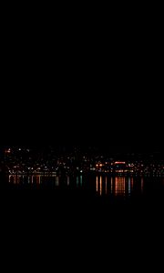 Preview wallpaper night city, city lights, panorama, duluth, minnesota