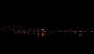 Preview wallpaper night city, city lights, panorama, duluth, minnesota