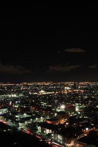 Preview wallpaper night city, city lights, top view, mexico