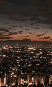 Preview wallpaper night city, lights, buildings, metropolis