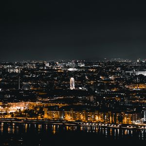 Preview wallpaper night city, lights, dark