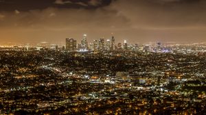 Preview wallpaper night city, lights, night