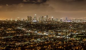Preview wallpaper night city, lights, night