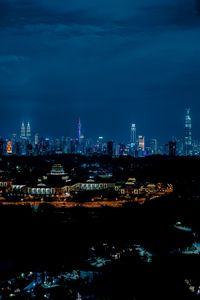 Preview wallpaper night city, lights, night, tower