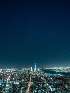 Preview wallpaper night city, night, city lights