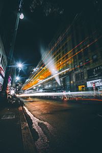 Preview wallpaper night city, road, traffic, light, new york, united states