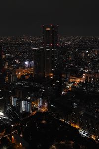 Preview wallpaper night city, skyscrapers, tokyo, night