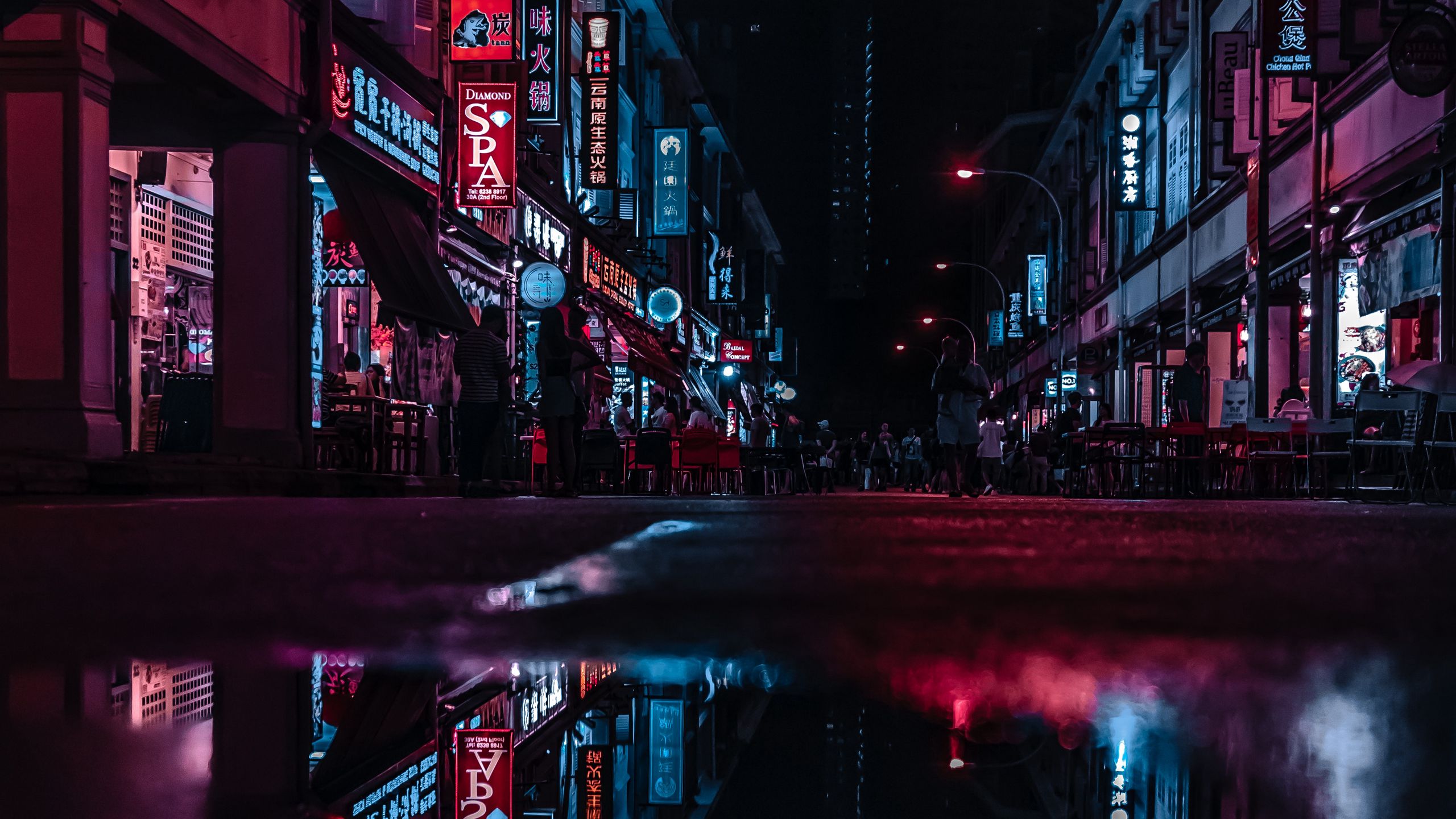 city lights at night background