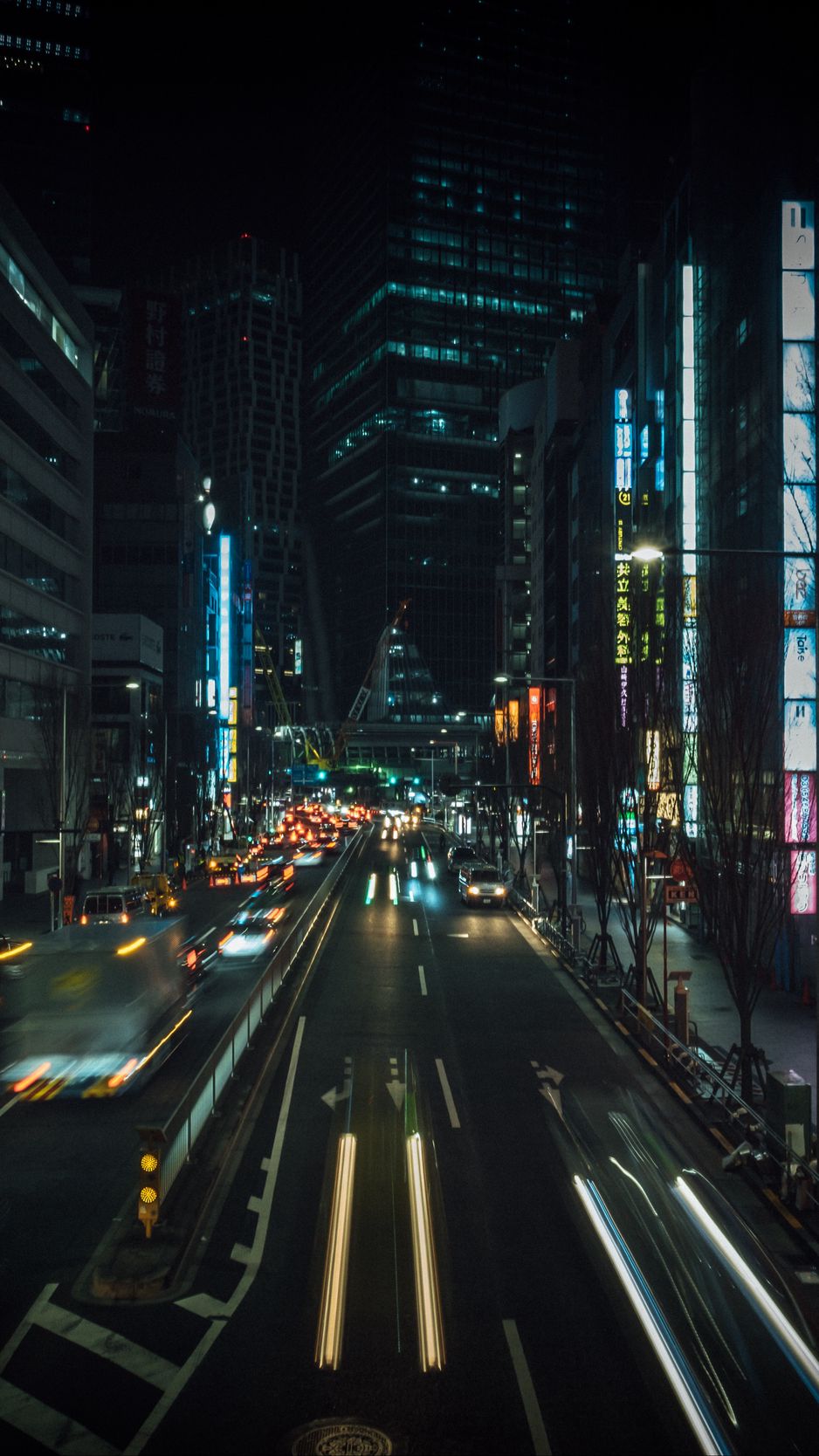 Japan street houses cyberpunk rain lights city street advertisements  HD wallpaper  Wallpaperbetter