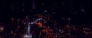 Preview wallpaper night city, traffic, cars, street
