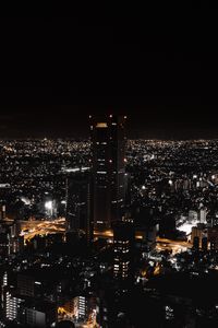 Preview wallpaper night city, view from above, city lights, skyscrapers, tokyo, japan