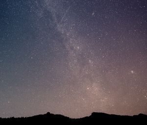 Preview wallpaper night, dark, starry sky, milky way, stars