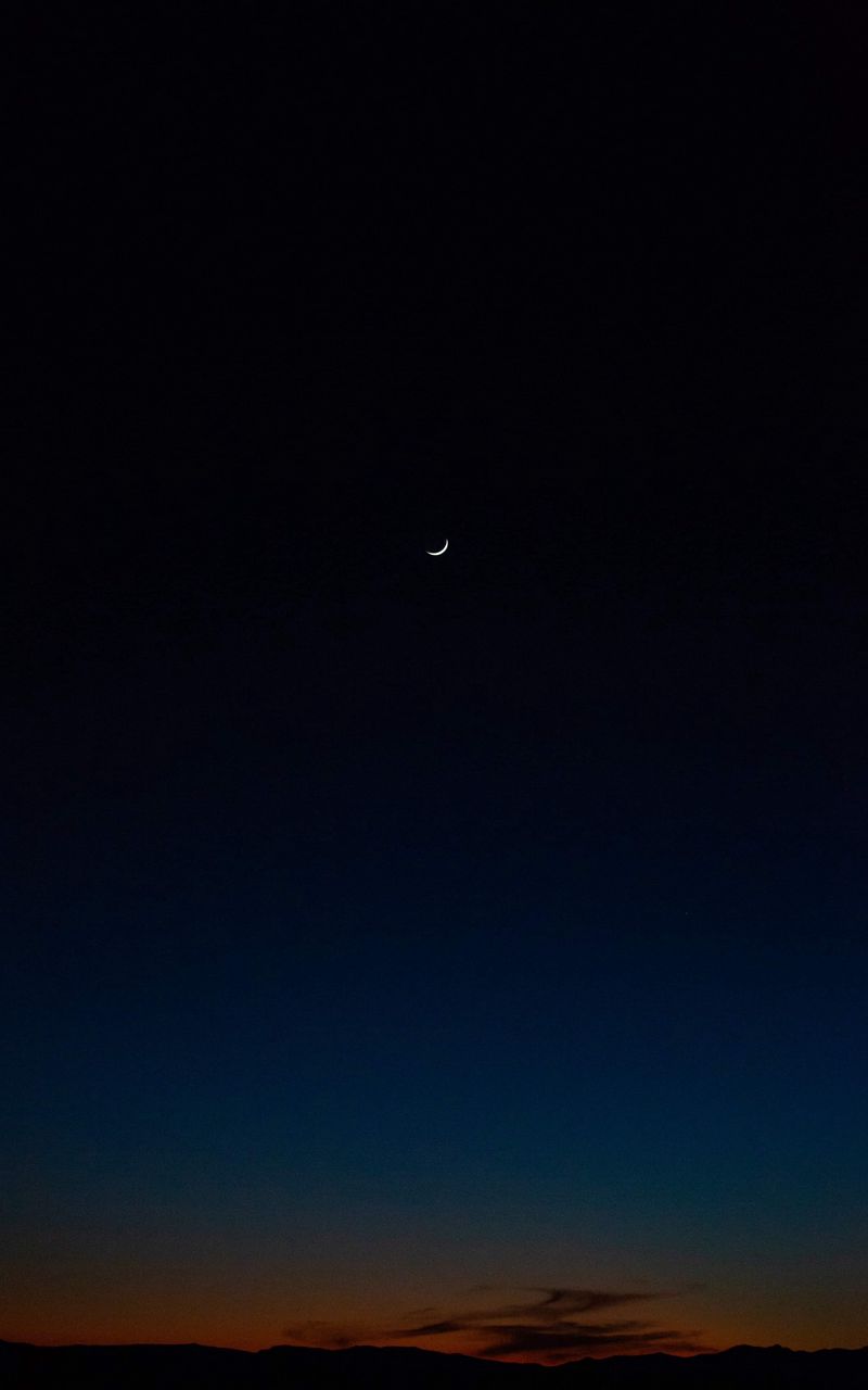 800x1280 Wallpaper night, moon, sky, night sky