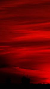Preview wallpaper night, red, horizon, dark, ship