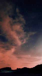 Preview wallpaper night, sky, stars, clouds