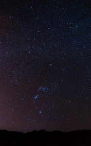 Preview wallpaper night, sky, stars, constellations, astronomy, universe, space