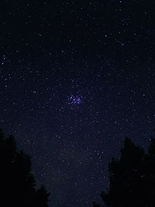 Preview wallpaper night, sky, stars, dark, darkness
