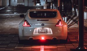 Preview wallpaper nissan 350z, nissan, sports car, rear view