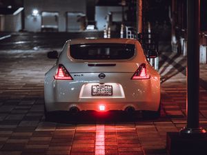 Preview wallpaper nissan 350z, nissan, sports car, rear view