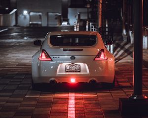 Preview wallpaper nissan 350z, nissan, sports car, rear view