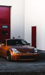 Preview wallpaper nissan 350z, nissan, sports car, car, front view