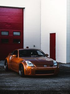 Preview wallpaper nissan 350z, nissan, sports car, car, front view