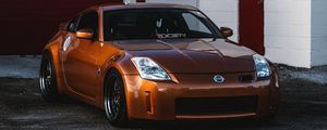 Preview wallpaper nissan 350z, nissan, sports car, car, front view