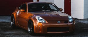 Preview wallpaper nissan 350z, nissan, sports car, car, front view