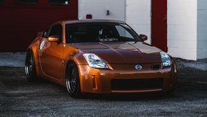 Preview wallpaper nissan 350z, nissan, sports car, car, front view