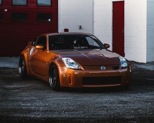 Preview wallpaper nissan 350z, nissan, sports car, car, front view