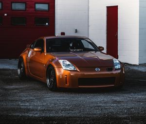 Preview wallpaper nissan 350z, nissan, sports car, car, front view