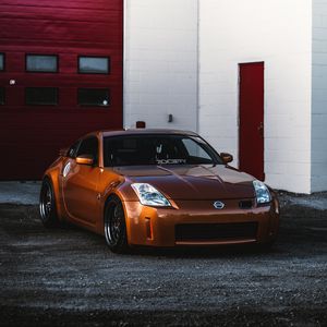 Preview wallpaper nissan 350z, nissan, sports car, car, front view