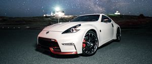 Preview wallpaper nissan 350z, nissan, sports car, car, starry sky