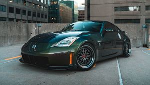 Preview wallpaper nissan 350z, nissan, sports car, car, side view, headlight