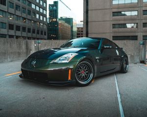 Preview wallpaper nissan 350z, nissan, sports car, car, side view, headlight