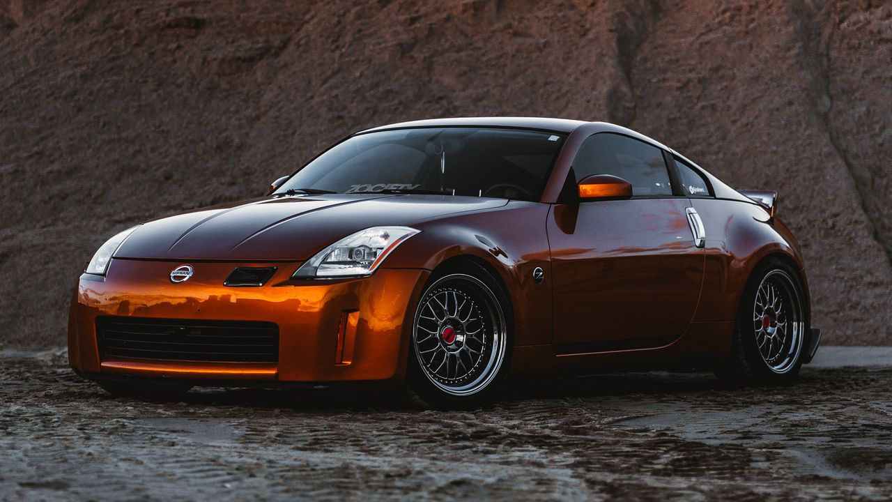 Wallpaper nissan 350z, nissan, sportscar, car, side view