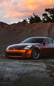 Preview wallpaper nissan 350z, nissan, sportscar, car, side view