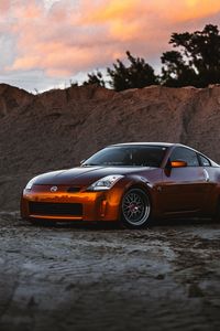 Preview wallpaper nissan 350z, nissan, sportscar, car, side view