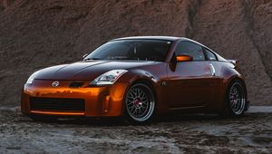 Preview wallpaper nissan 350z, nissan, sportscar, car, side view