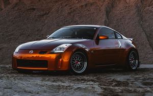 Preview wallpaper nissan 350z, nissan, sportscar, car, side view